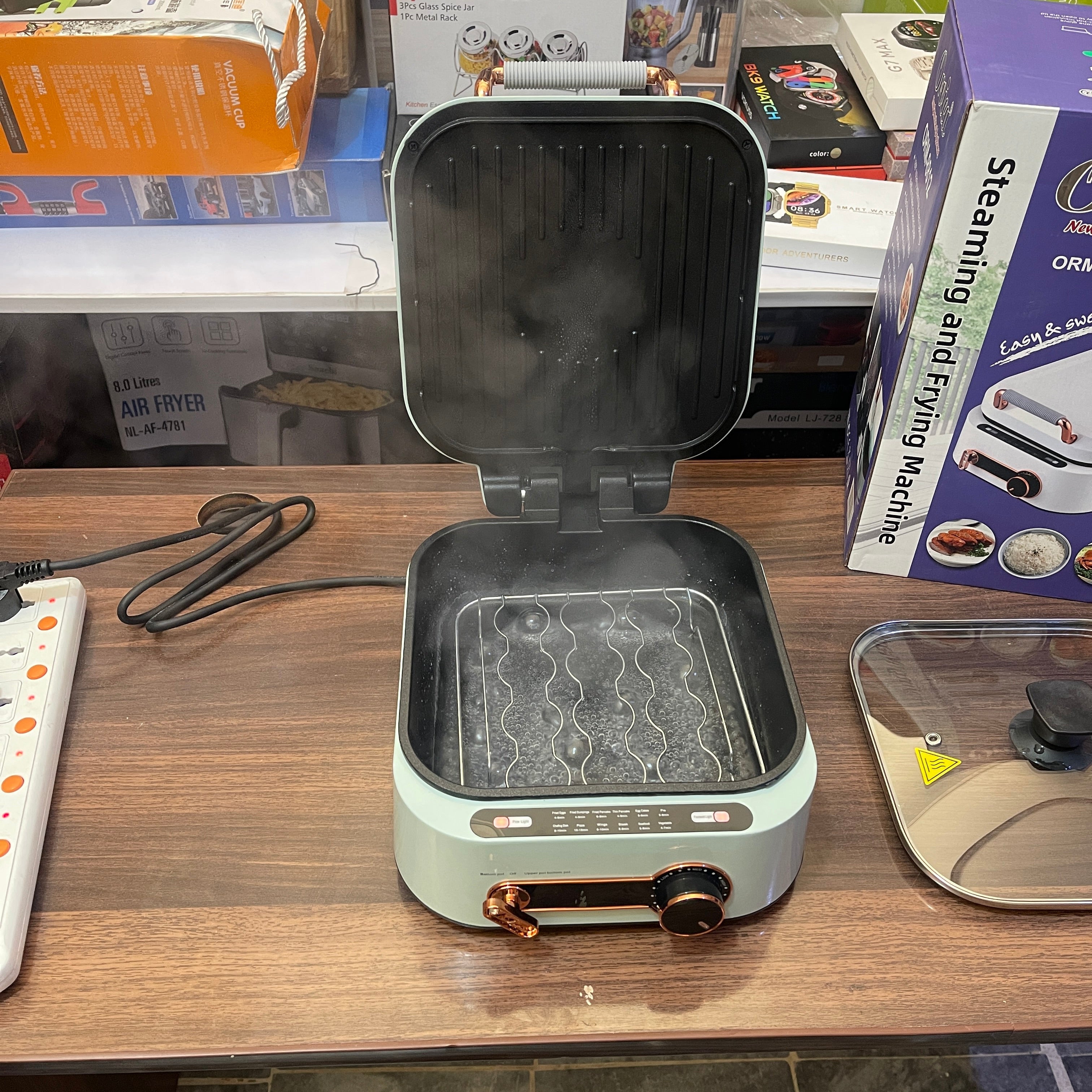 Orvica 3-in-1 Steamer, Fryer & Grill – Russian Lot