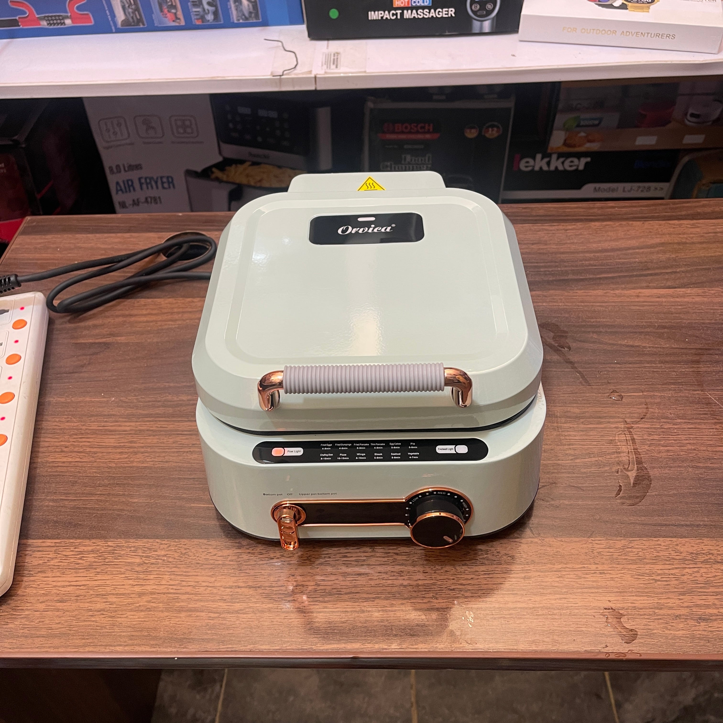 Orvica 3-in-1 Steamer, Fryer & Grill – Russian Lot