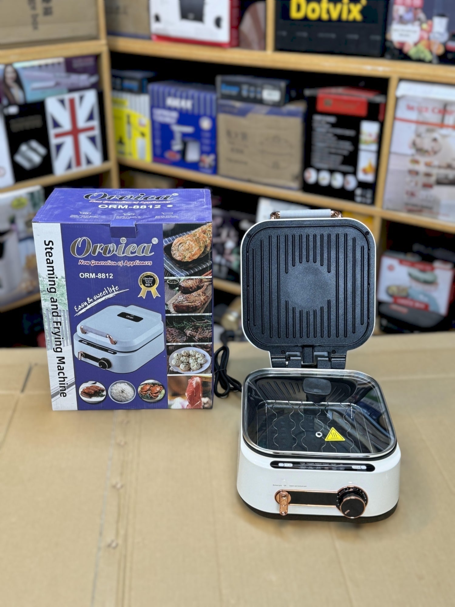 Orvica 3-in-1 Steamer, Fryer & Grill – Russian Lot