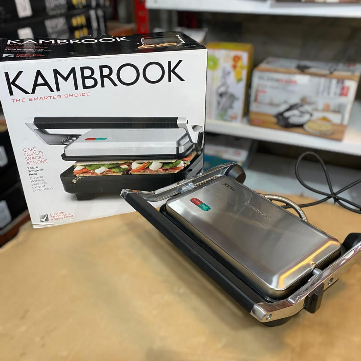 Kambrook 2-Slice Sandwich Press – Café Quality Snacks at Home