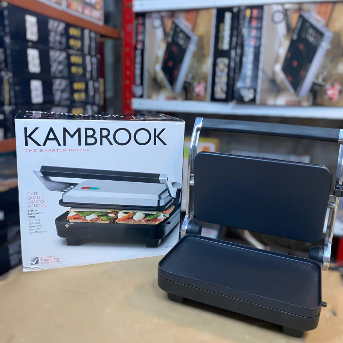 Kambrook 2-Slice Sandwich Press – Café Quality Snacks at Home