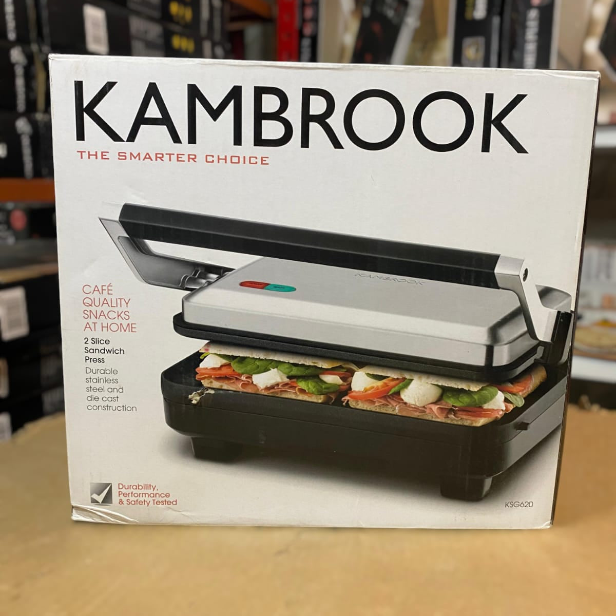 Kambrook 2-Slice Sandwich Press – Café Quality Snacks at Home