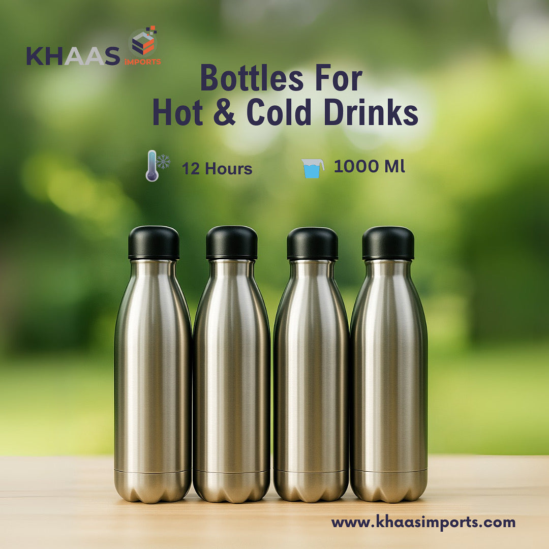 Silver Bottles for Hot & Cold Drinks