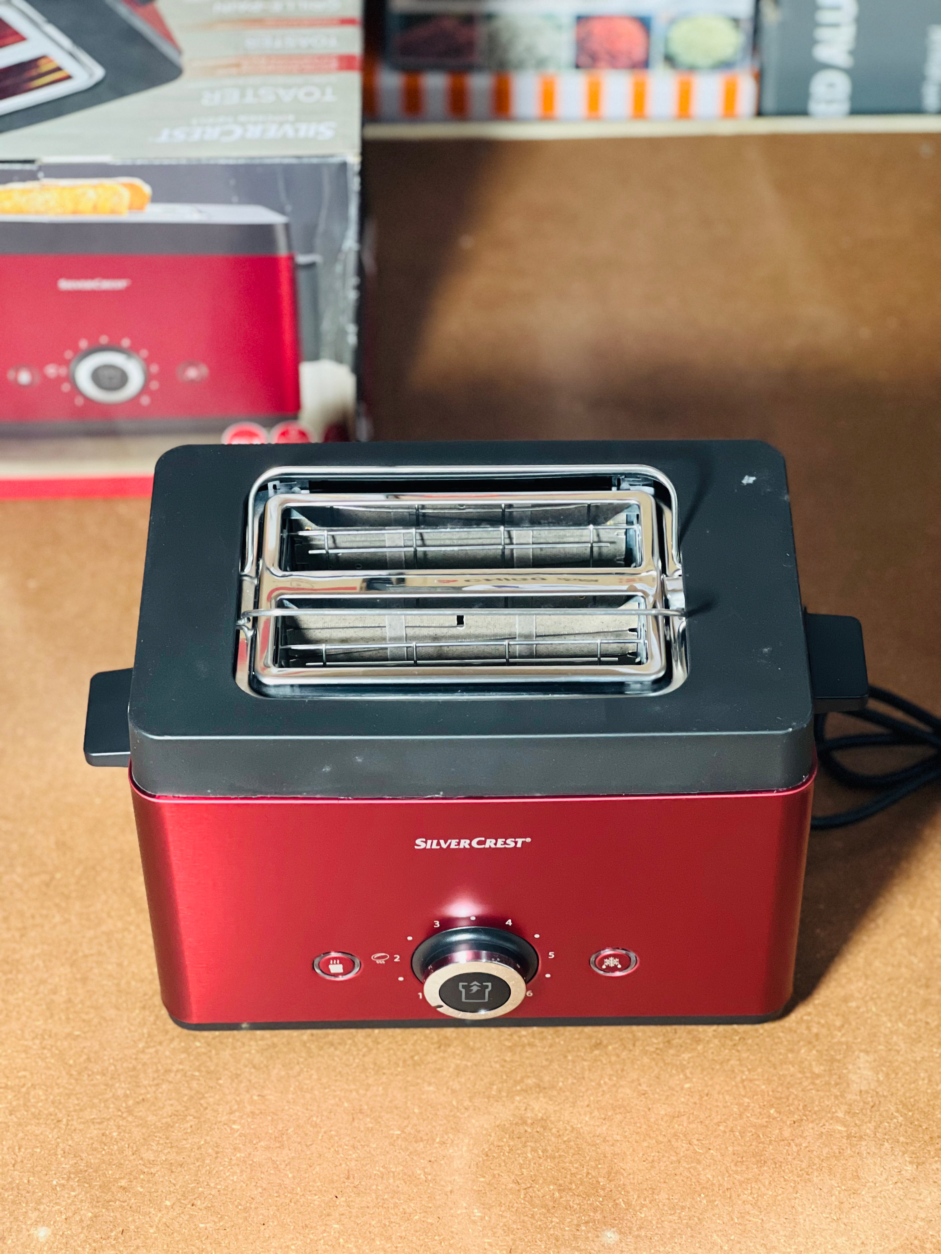 Silver Crest RedTouch Bread Toaster – German Lot