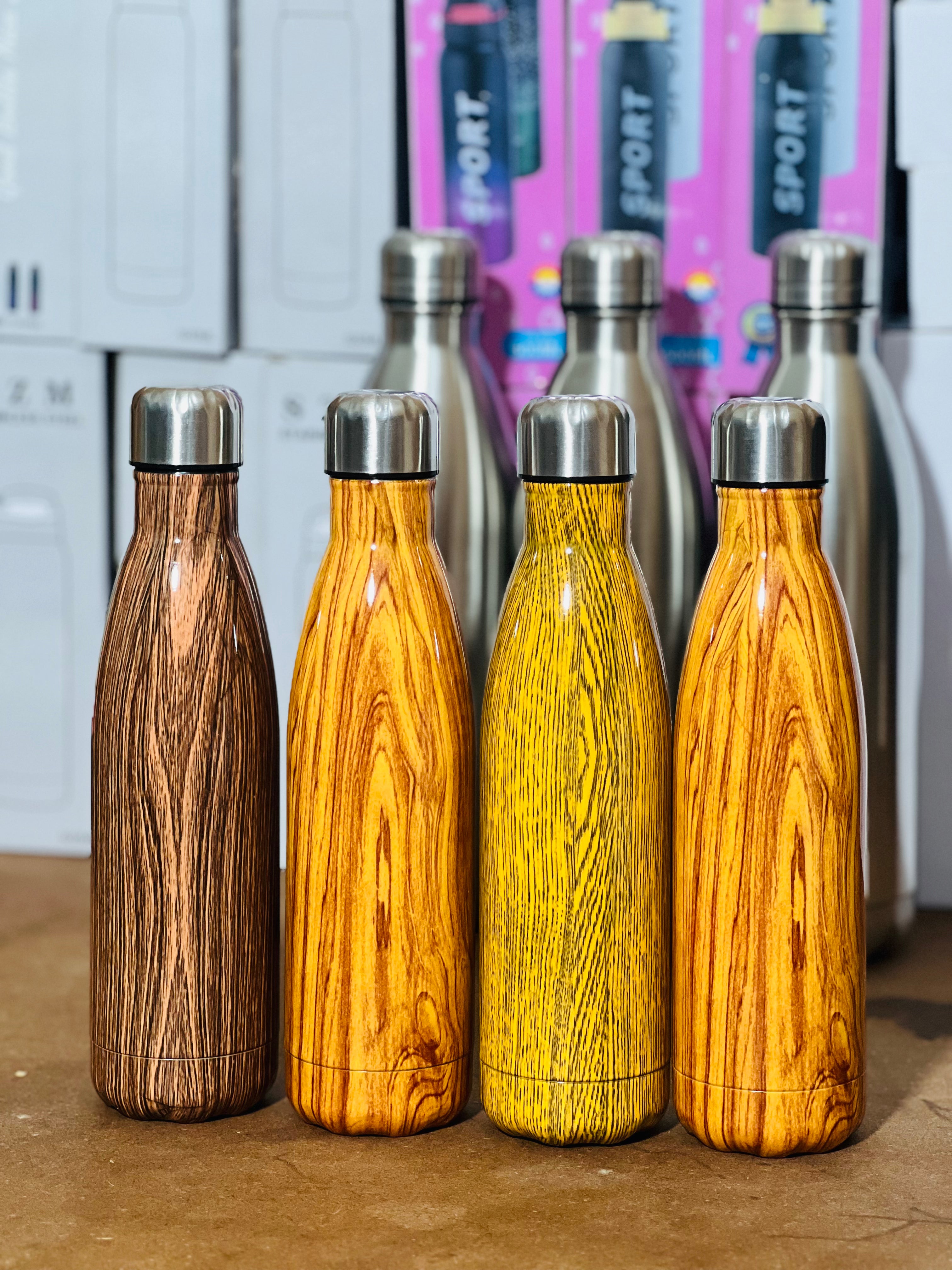 Golden Bottles for Hot & Cold drinks