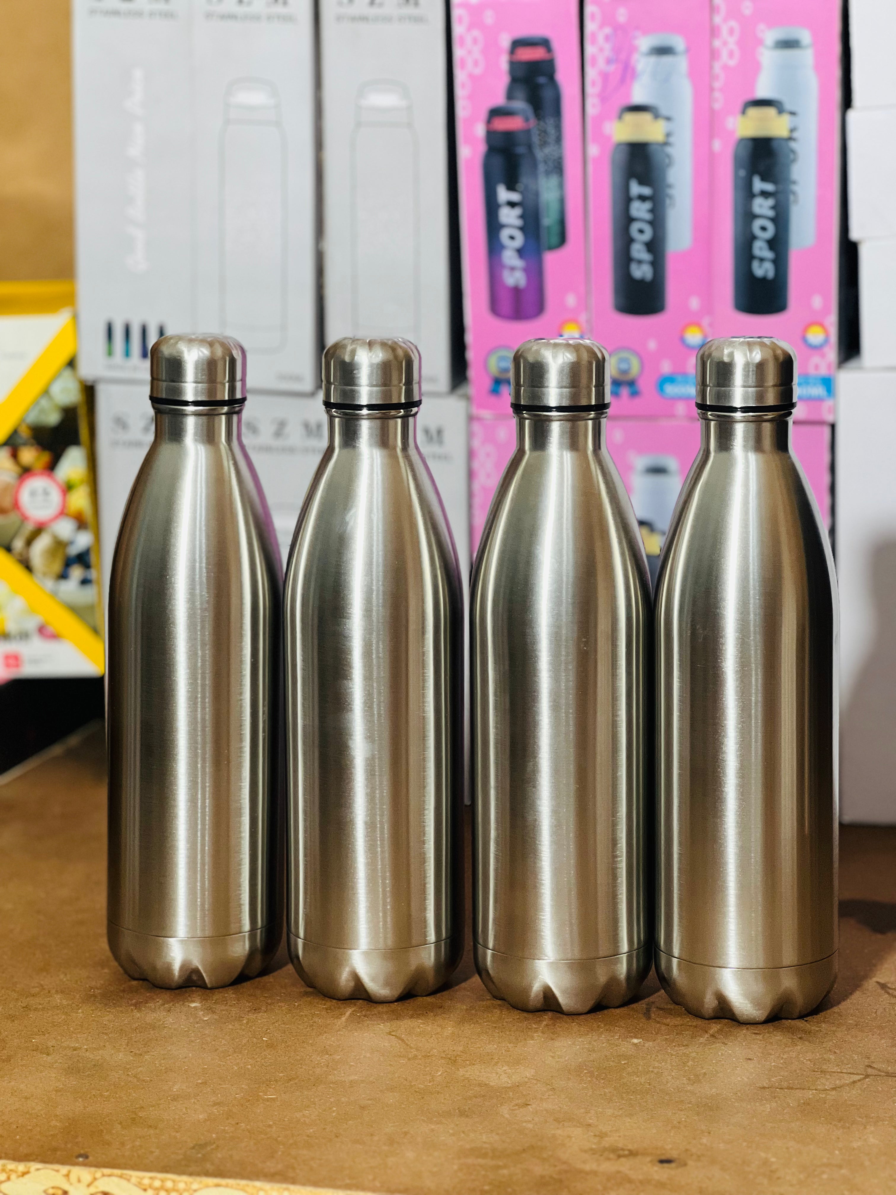 Silver Bottles for Hot & Cold Drinks