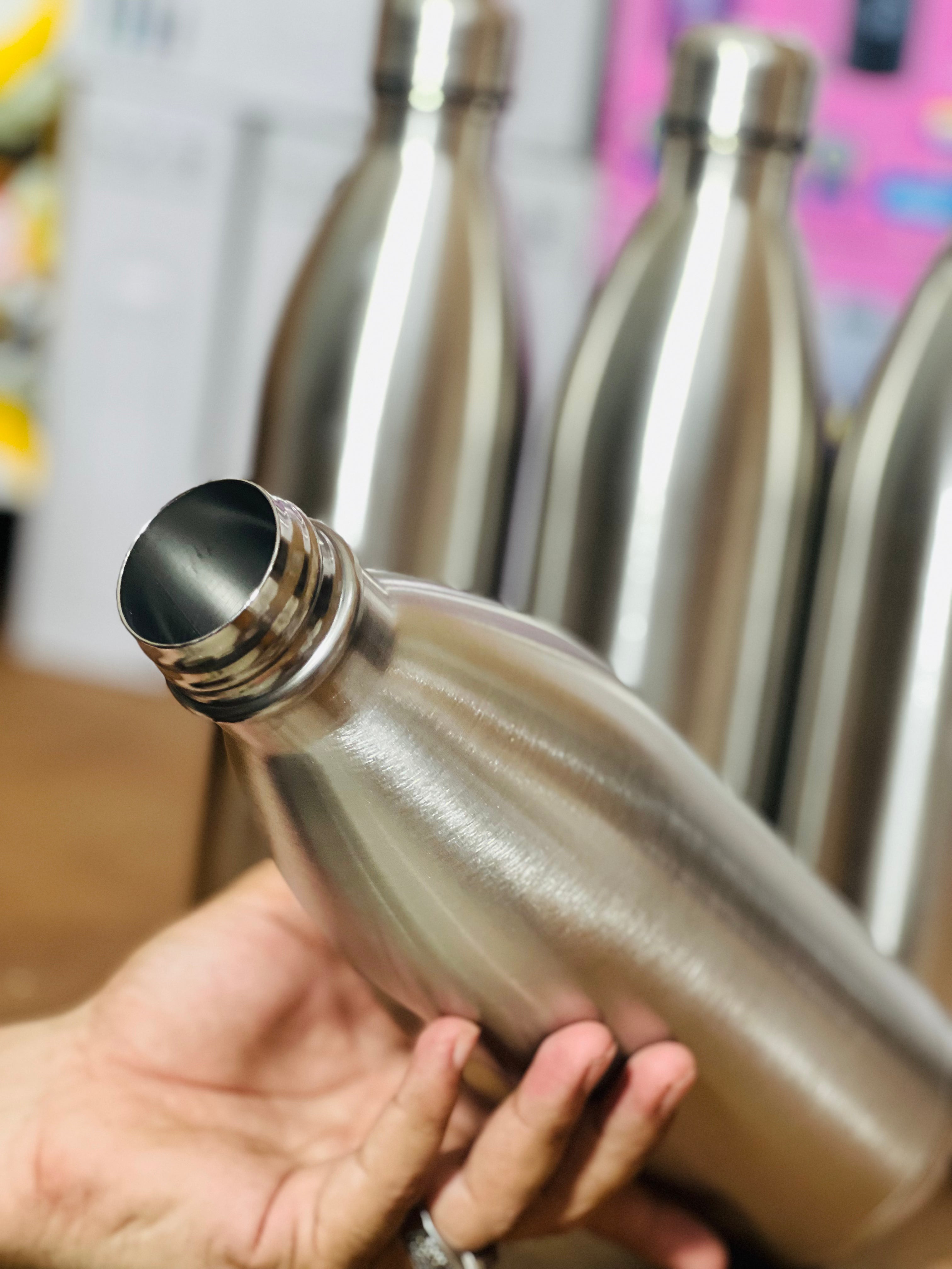 Silver Bottles for Hot & Cold Drinks