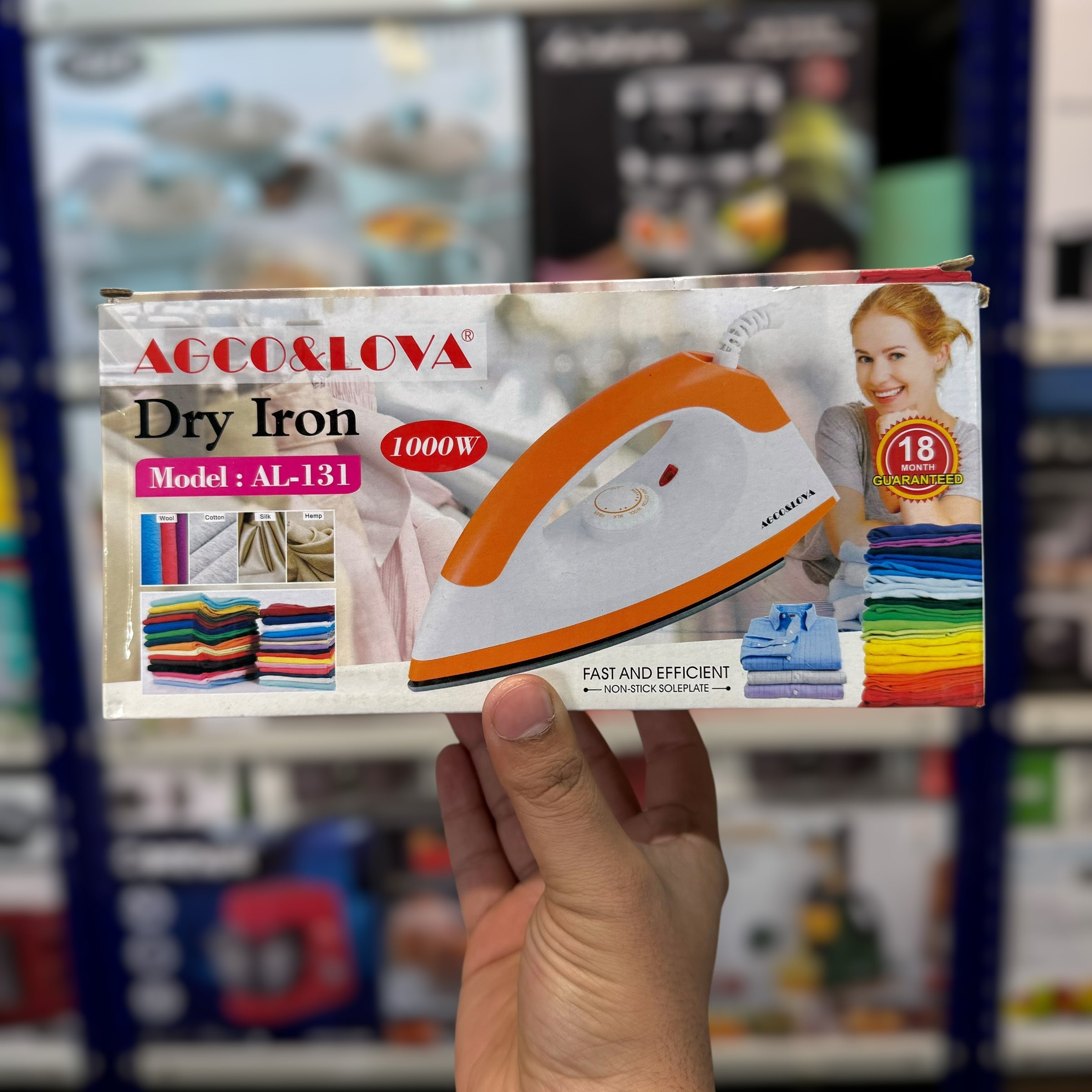 AGCO & LOVA Dry Iron - Lot Imported