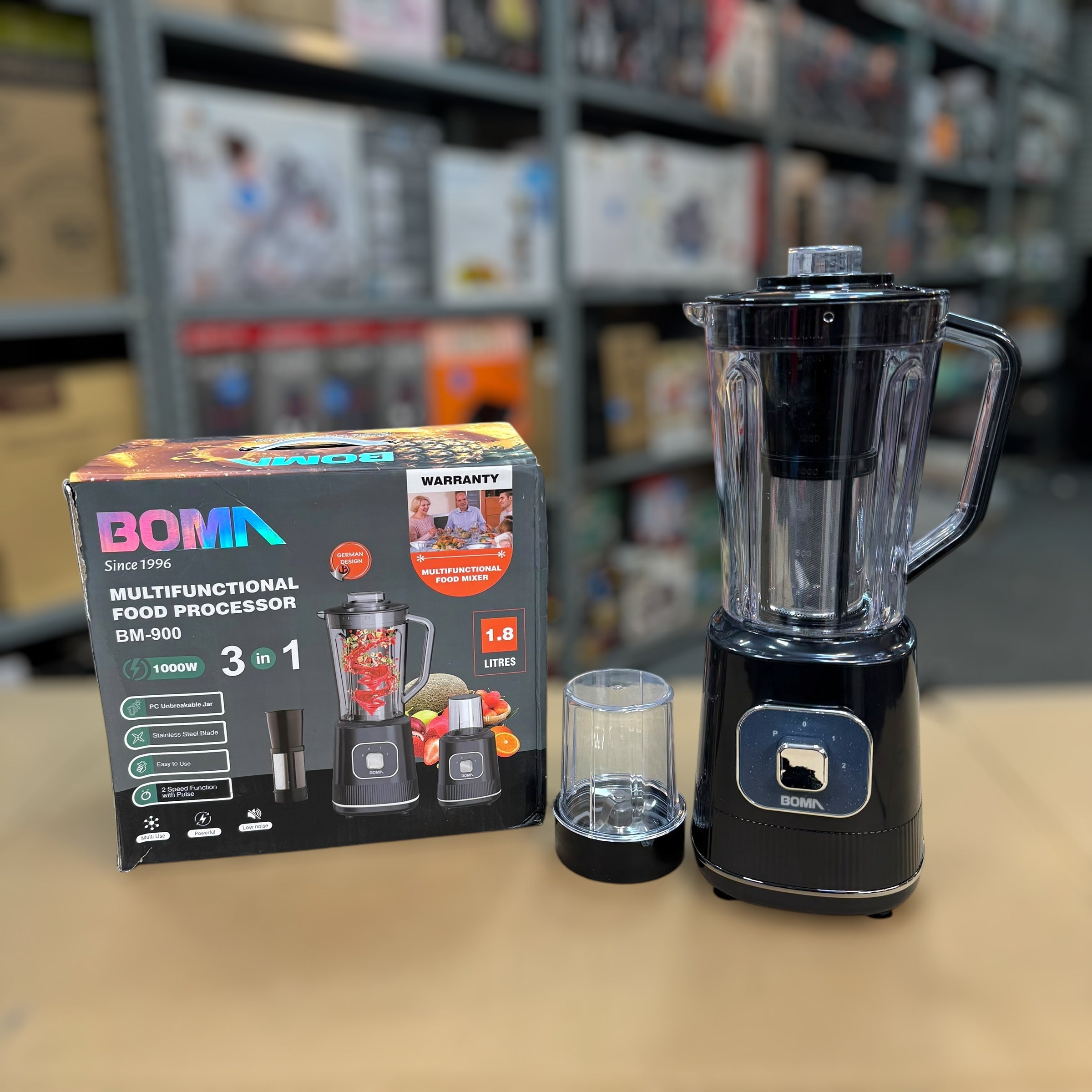 BOMA 3-in-1 1.8L Blender Set - German Lot