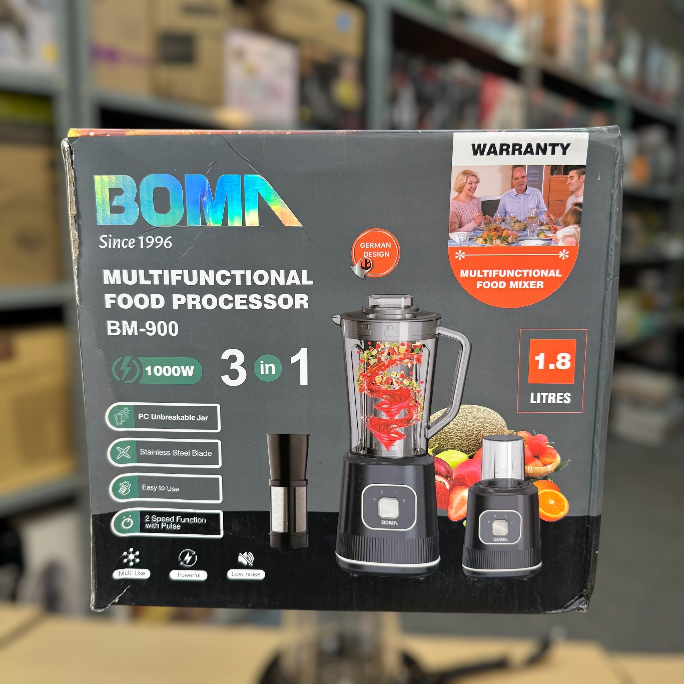 BOMA 3-in-1 1.8L Blender Set - German Lot