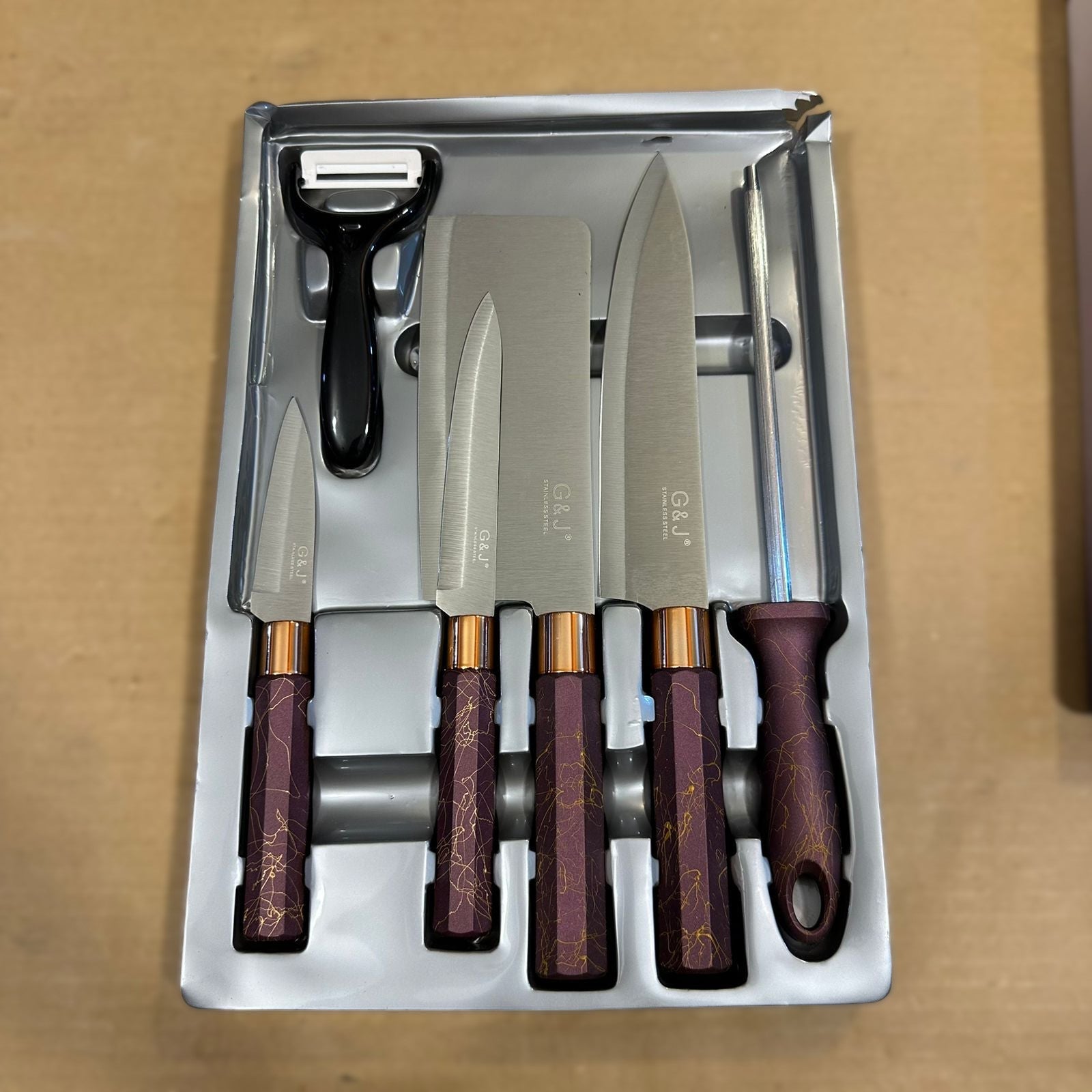 G & J 6pcs Kitchen Knife Set