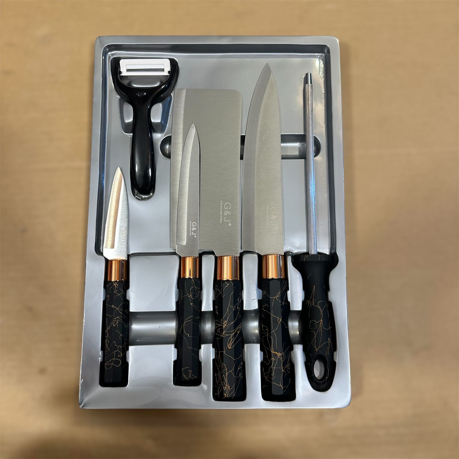 G & J 6pcs Kitchen Knife Set